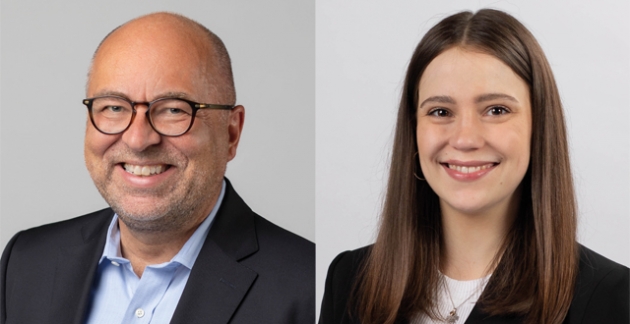 Prof. Dr. Stephan Rschen und Julia Schumacher von der Dualen Hochschule Baden-Wrttemberg Heilbronn - Quelle: DHBW